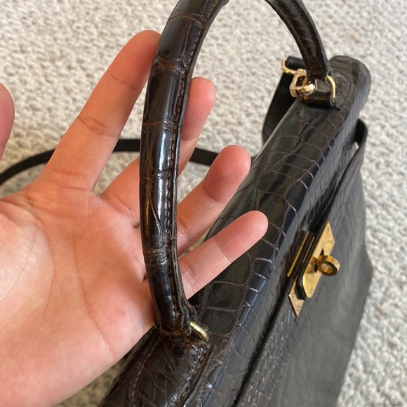 Hermes Kelly 35 crocodile - Picture 15 of 17